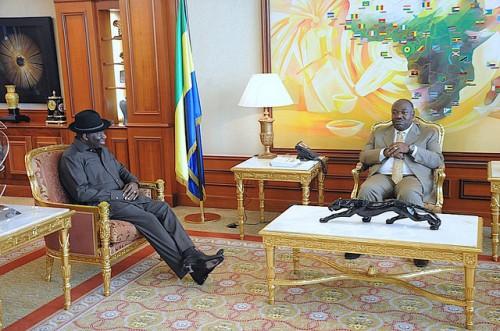 Ali Bongo Ondimba et Goodluck Jonathan en toute convivialité