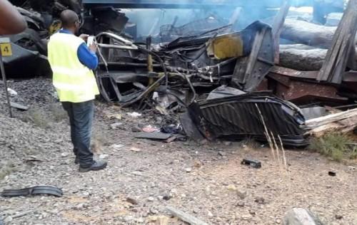 Deux trains entrent en collision au centre du Gabon causant la mort de plusieurs personnes et d’importants dégâts matériels