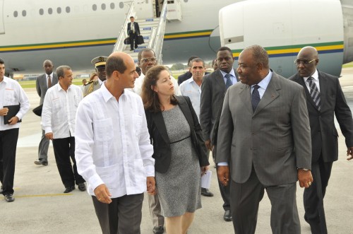 Ali Bongo Ondimba en visite à Cuba