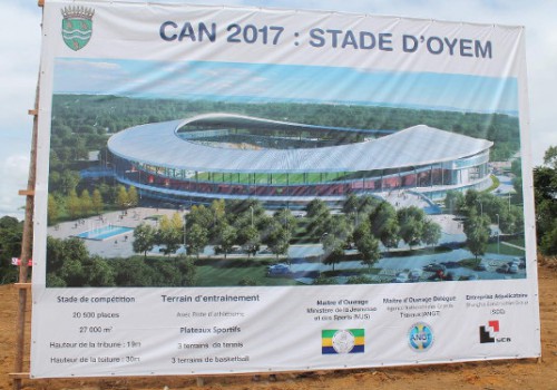Stade d’Oyem : l’aménagement de l’aire de jeu et la décoration vont se faire au mois de juillet