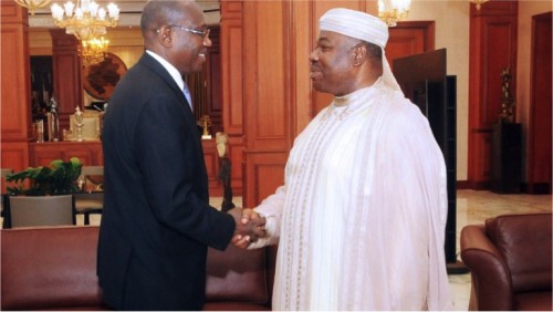 Hamadoun Touré et Ali Bongo Ondimba échangent sur la mise en place du réseau unique de télécommunications en Afrique