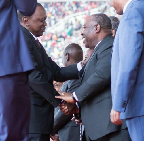 Ali Bongo Ondimba présent à l’investiture de Uhuru Kenyatta