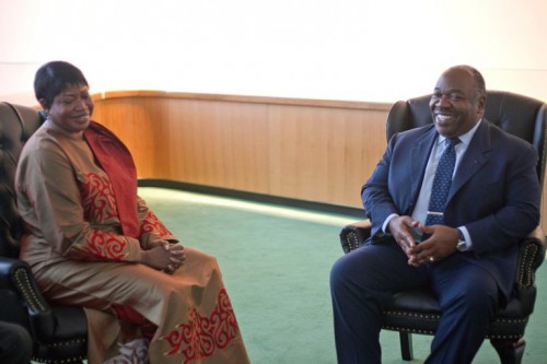 Rencontre entre Fatou Bensouda et Ali Bongo Ondimba à New York