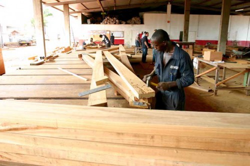 850 000 mètres cubes de bois transformés localement au Gabon en 2014