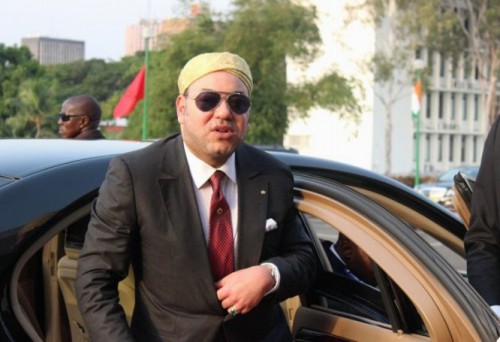 Le roi du Maroc Mohammed VI en visite de travail au Gabon
