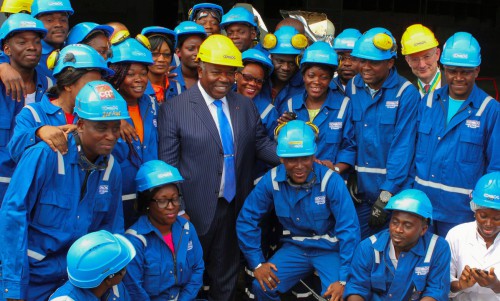 Ali Bongo a inauguré le Complexe de Moanda, première usine métallurgique d’Afrique centrale