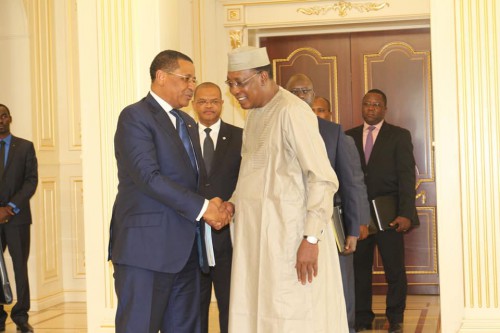 Daniel Ona Ondo, président de la Cemac et Idriss Déby Itno, chef de l’Etat tchadien et président en exercice de Cemac