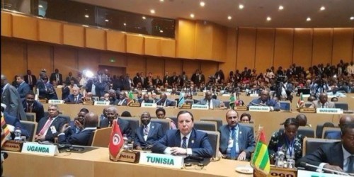 Les ministres africains des Finances, de la Planification et du Développement économique lors de la 51ème session à Addis-Abeba (Ethiopie) en mai 2018.