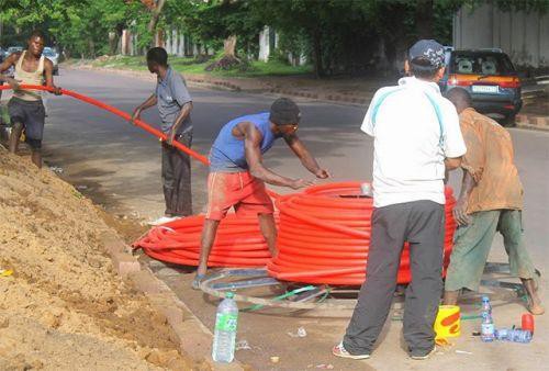 Plus que 50 km de fibre optique à déployer en juin pour achever la liaison du Congo au Gabon