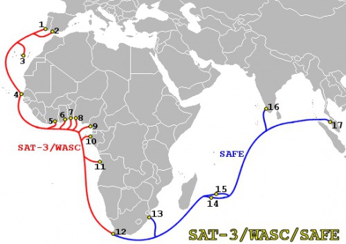 Gabon Télécom porte plainte contre X pour le « sabotage » de son câble sous-marin Sat 3
