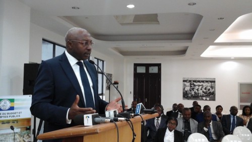 Le ministre gabonais du Budget, Christian Magnagna
