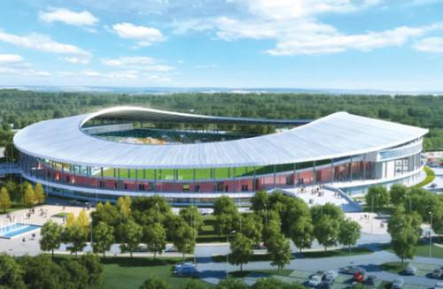 Stade d’Oyem : le gros œuvre est terminé