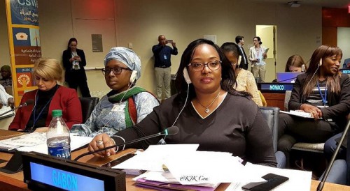 Estelle Ondo décline les actions initiées par le Gabon dans le cadre de l&#039;égalité des sexes et la promotion de la femme