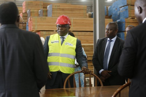 Le vice-président de la République fait le tour des usines de Nkok