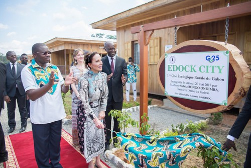 Sylvia Bongo a inauguré « Edock City », la première cité rurale écologique du Gabon  