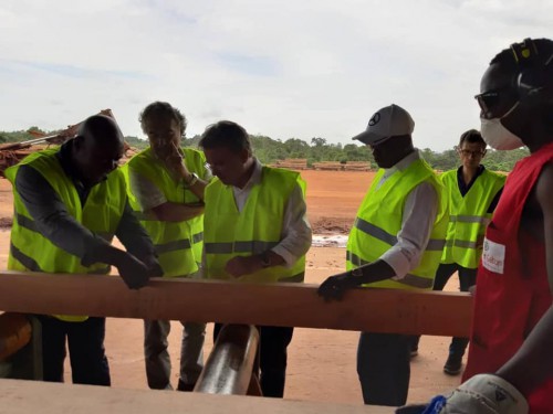 Le directeur général de la Caisse des dépôts et consignations visite les sites de Rougier au Gabon