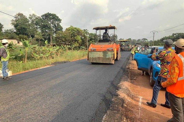 Transgabonaise : 51 km de route réhabilitées par la société indienne Afcons en 2 ans