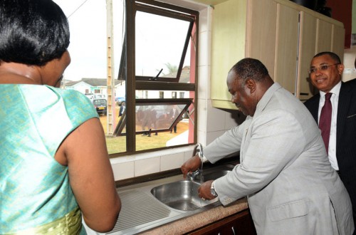 Angondjé et la cité Amissa Bongo désormais raccordés au réseau hydraulique