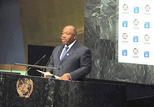 Ali Bongo a présenté la gestion durable de l’espace maritime du Gabon aux Nations Unies