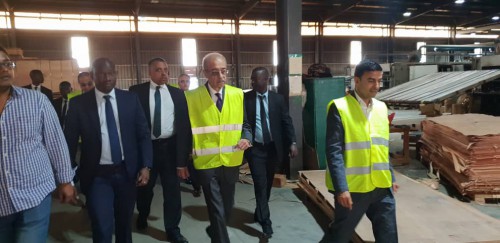 Le Premier ministre égyptien à la zone de Nkok