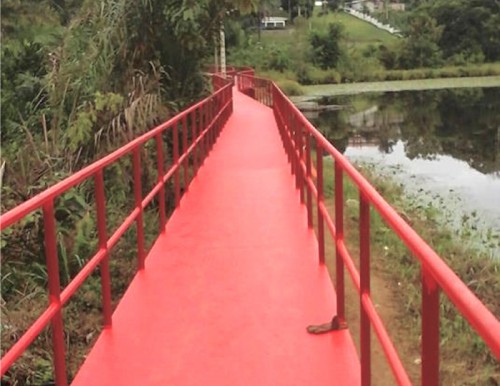 L’ONG ‘’Action solidaire citoyenne agit’’ offre une passerelle de 300 m aux populations du quartier Methui à Oyem